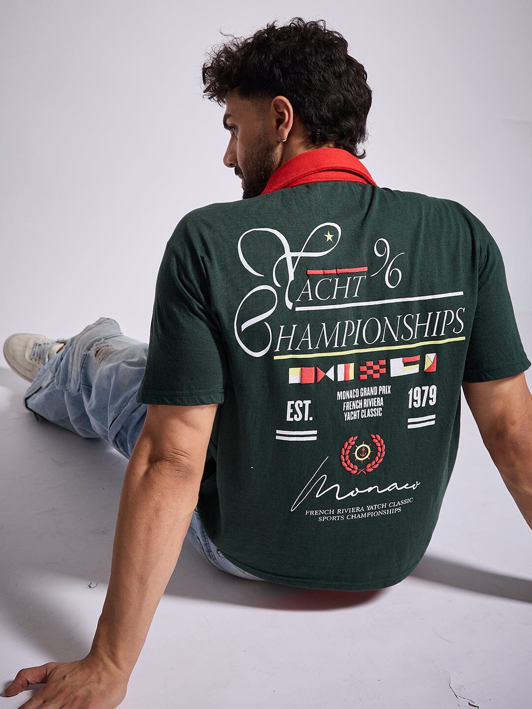 Olive Yatch Club Polo Tshirt