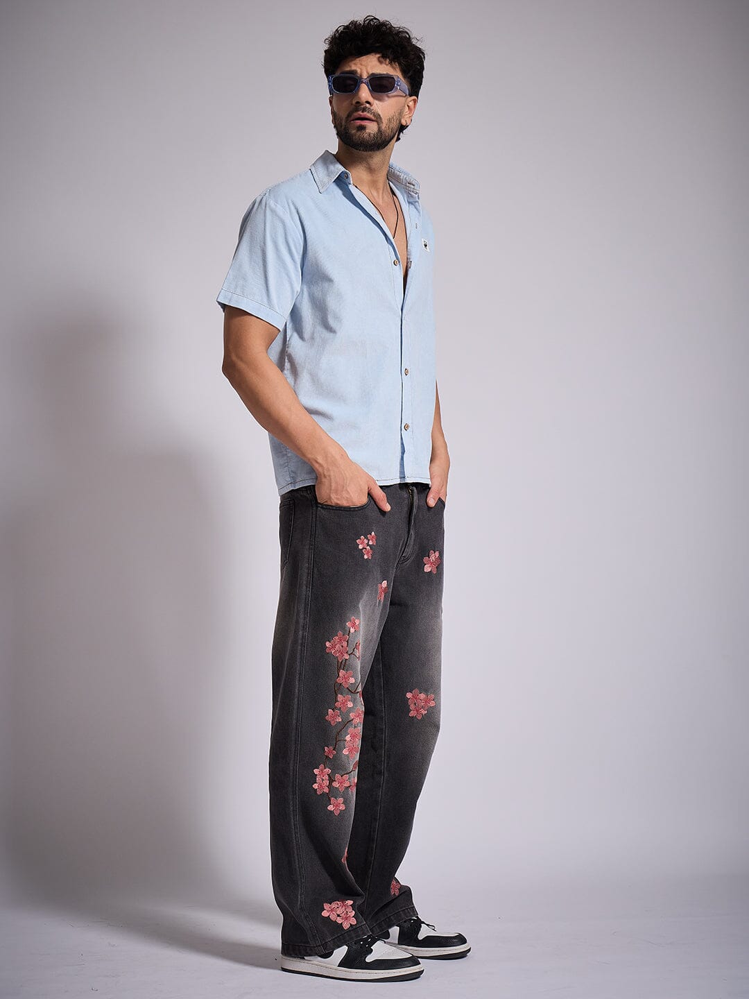 Denim Washed Corduroy Shirt - qivii