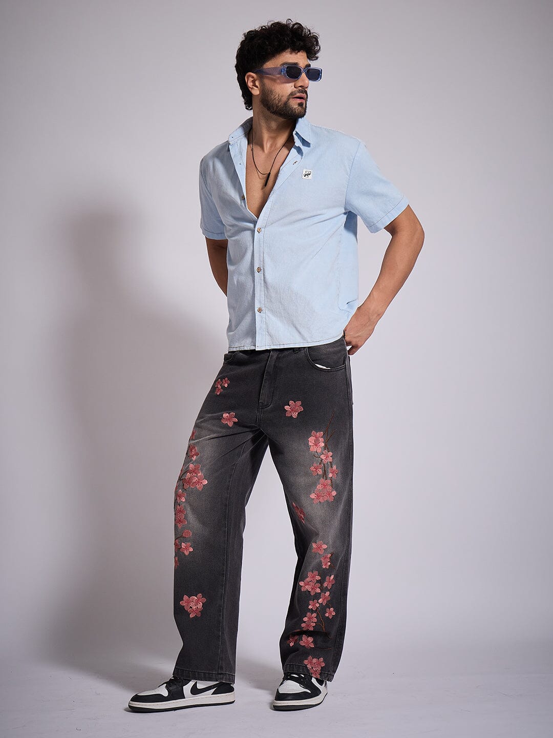 Denim Washed Corduroy Shirt - qivii