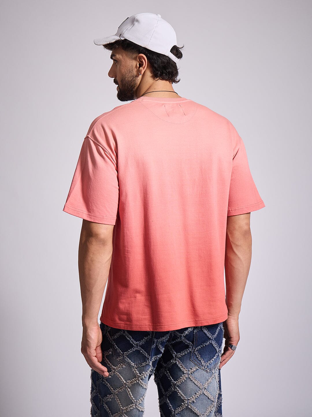 Faded Coral Last Supper Graphic Tshirt