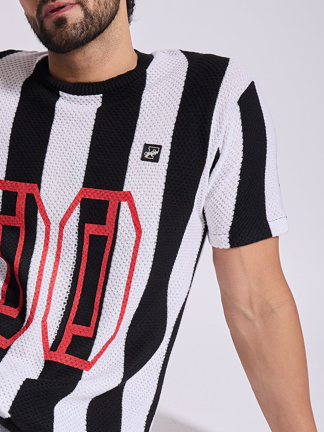 Black & White Football Jersey Tshirt