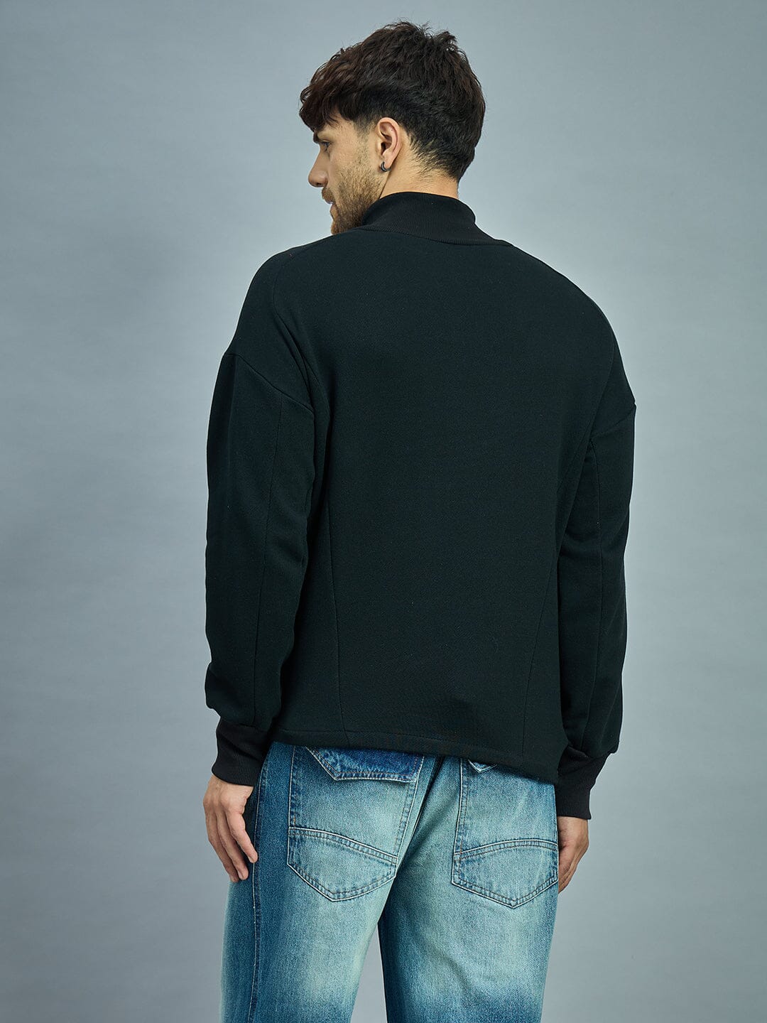 Black Gothic Turtle Neck Sweatshirt