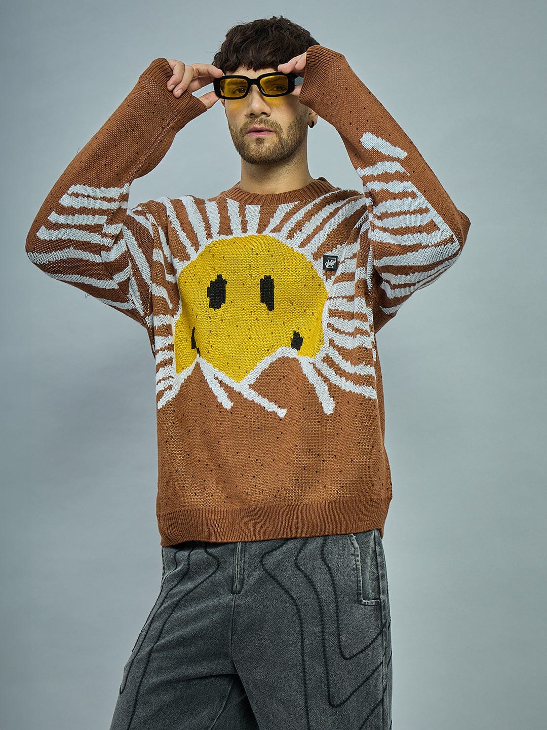 Brown Sunrise Oversized Sweater