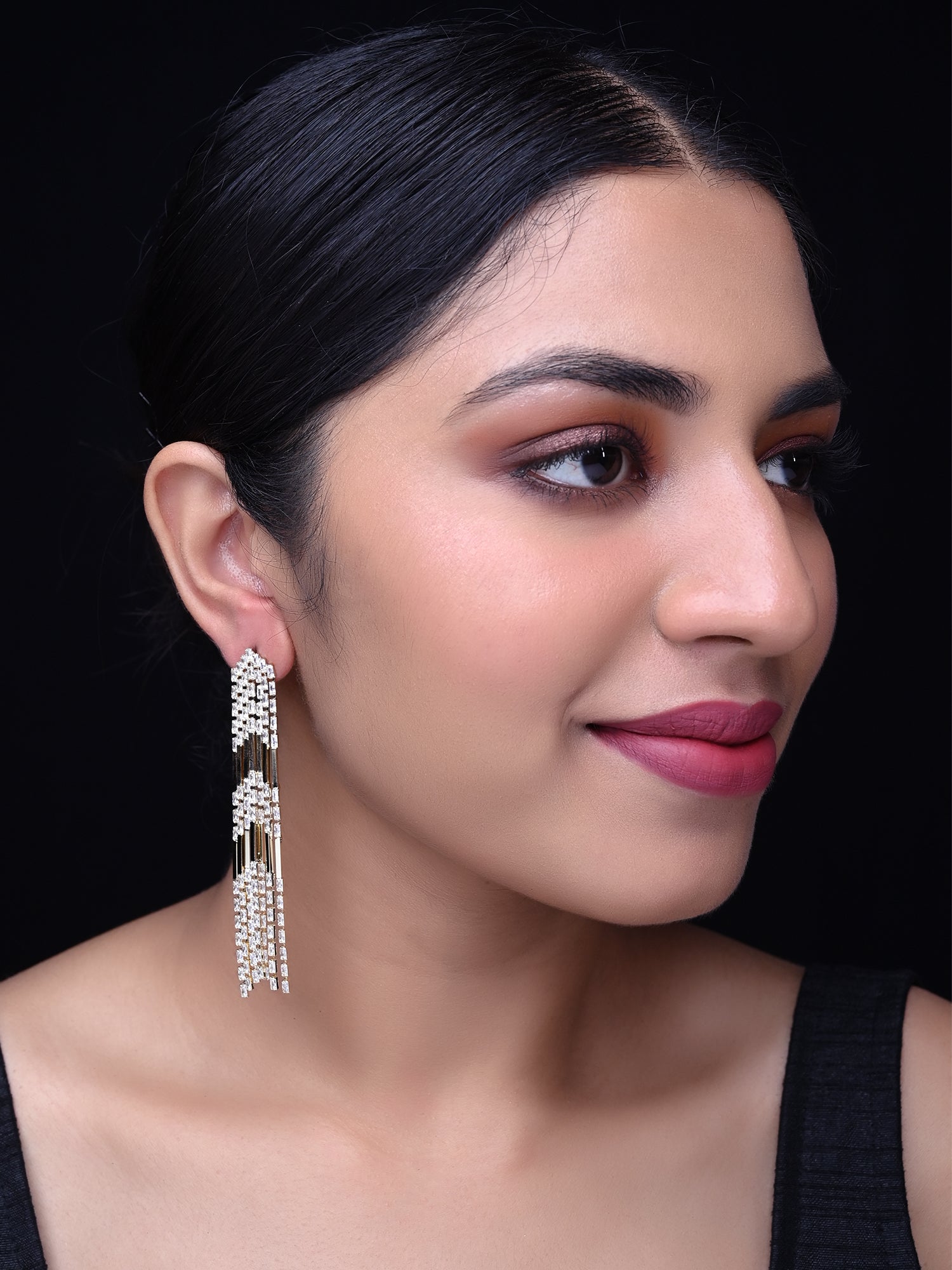 Lila Silver Plating Western Earrings - qivii