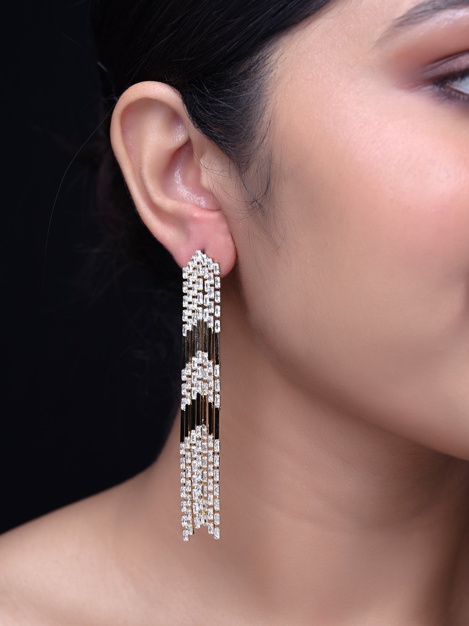 Lila Silver Plating Western Earrings - qivii