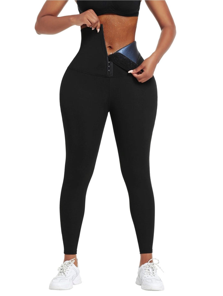 High Compression Butt Lifting Wide Waistband Shaper Leggings - By Qivii