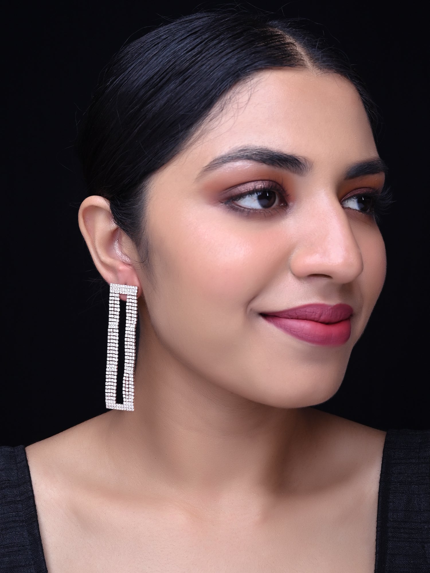 Gracie Rose Gold Rhino Western Earrings - qivii