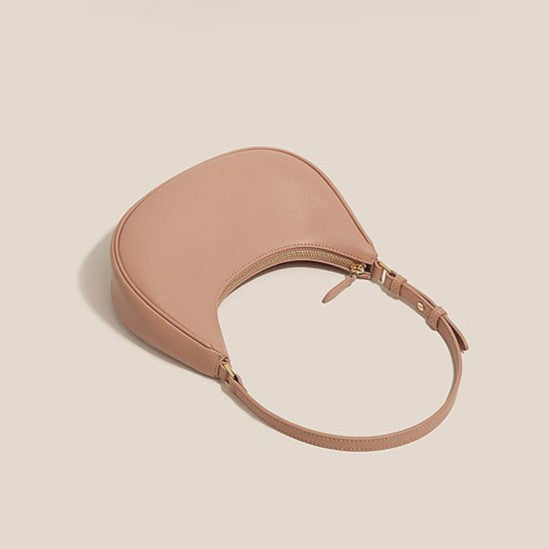 Women's Crescent Moon Hobo Bag — Effortlessly Versatile Underarm Purse with Refined Details