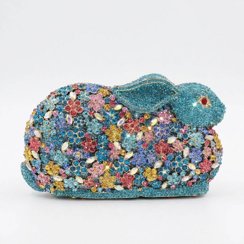 Bunny Crystal Clutch - By Qivii
