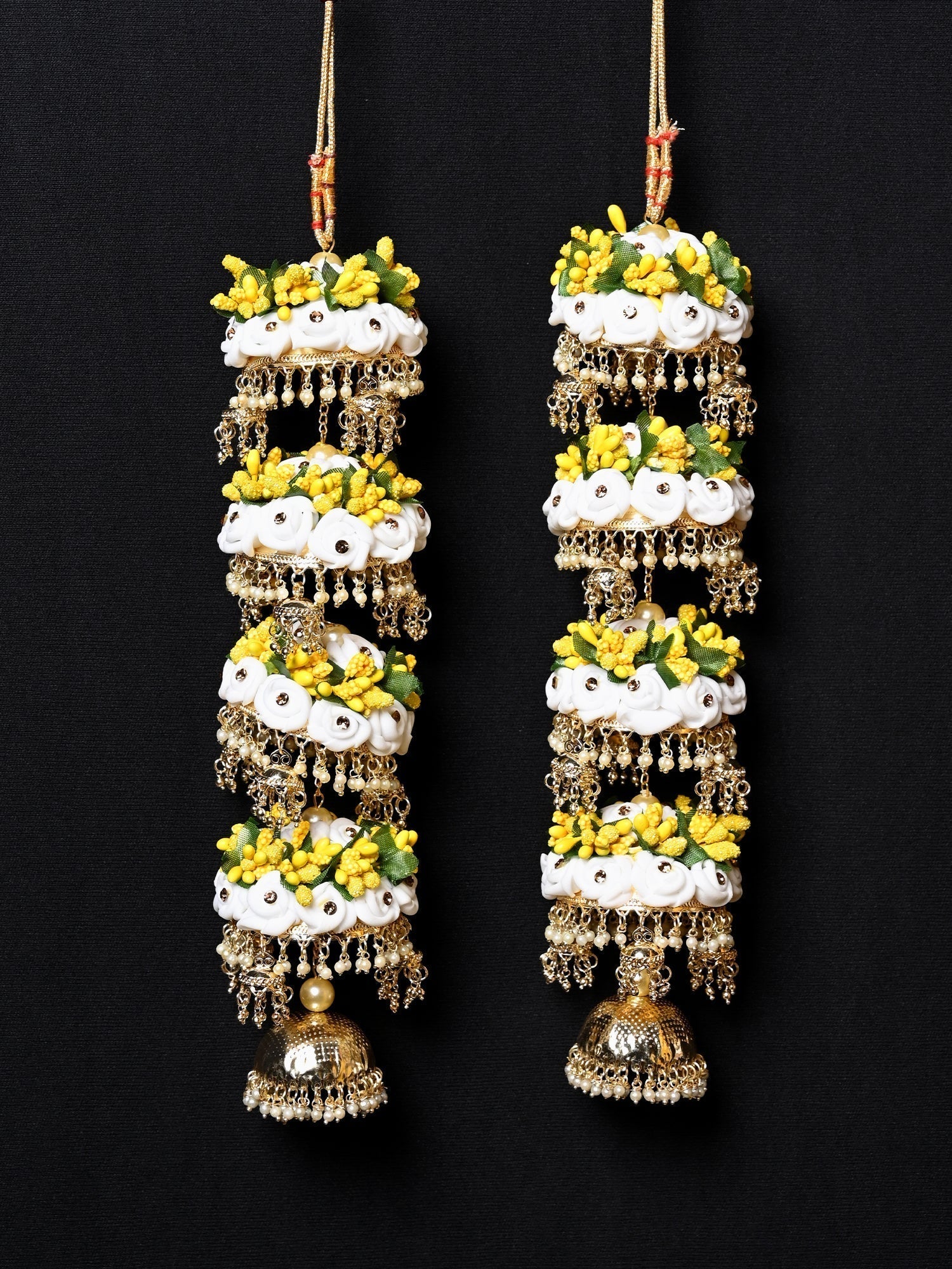 Shrishti Yellow Floral Kalira - qivii