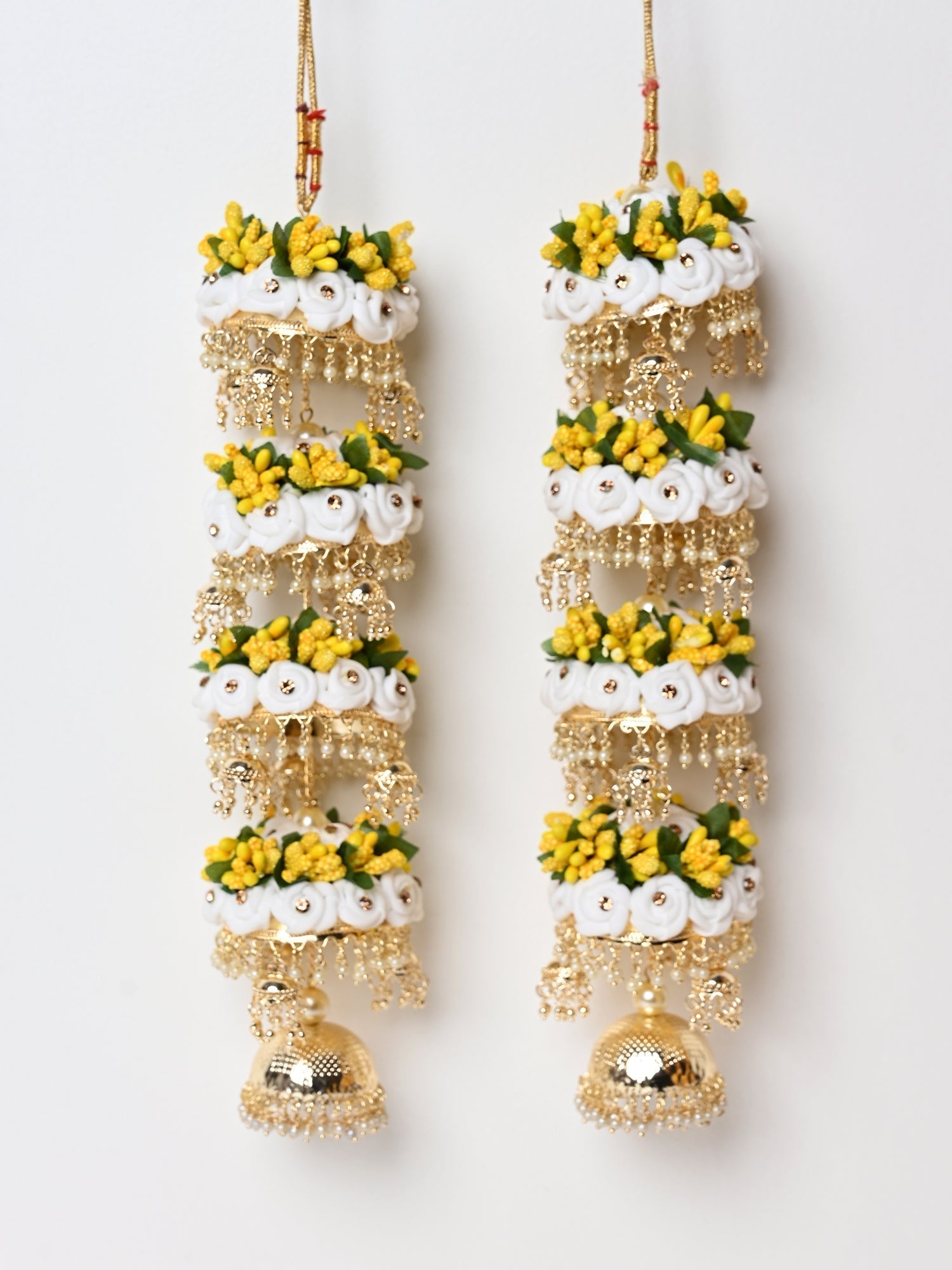 Shrishti Yellow Floral Kalira - qivii