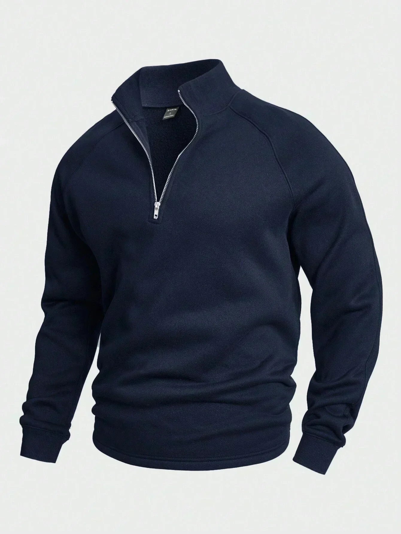 William™ - Casual Half-Zip Trui - By Qivii