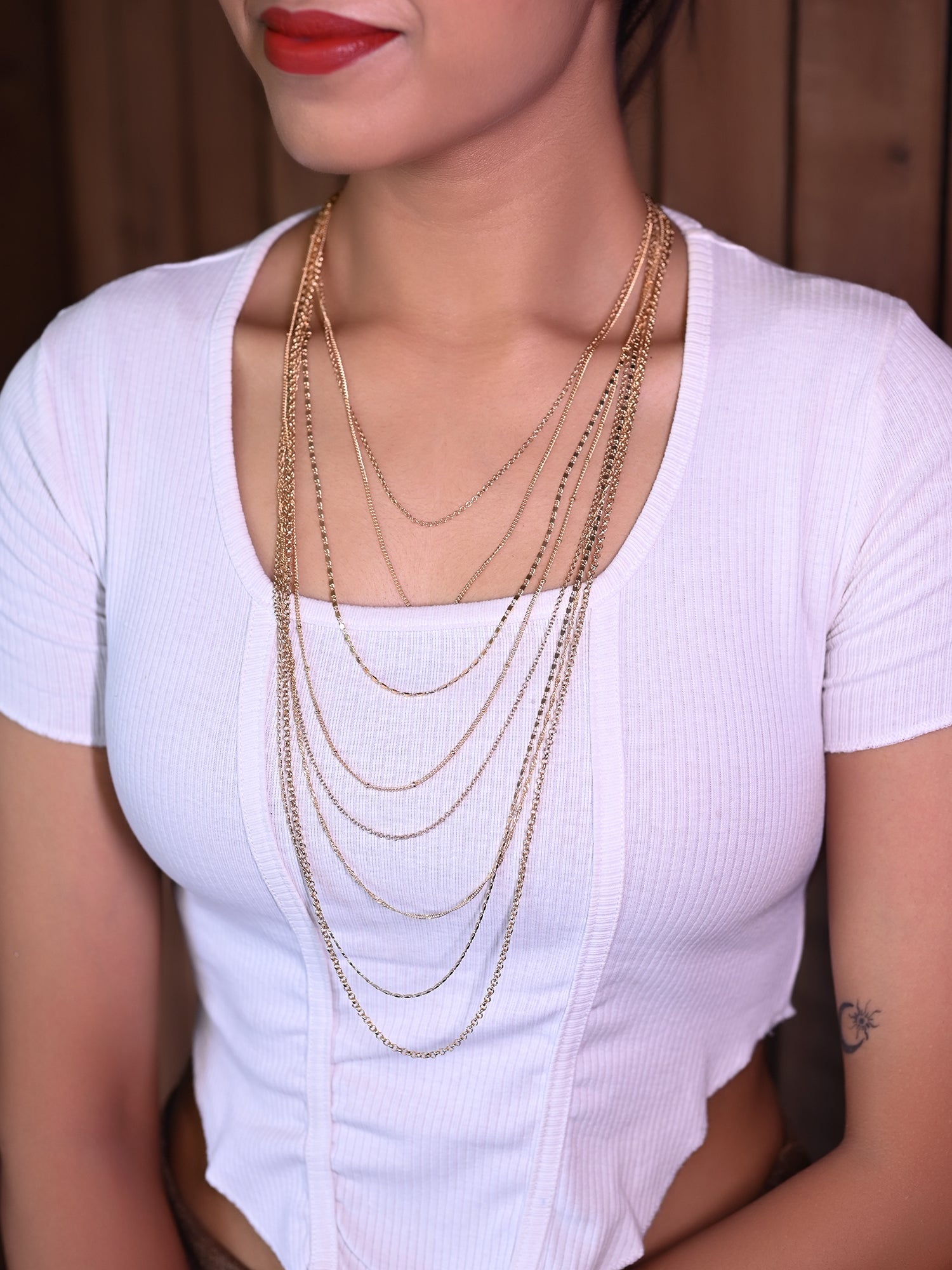 Aiyana Multiple Layered Western Chain - qivii