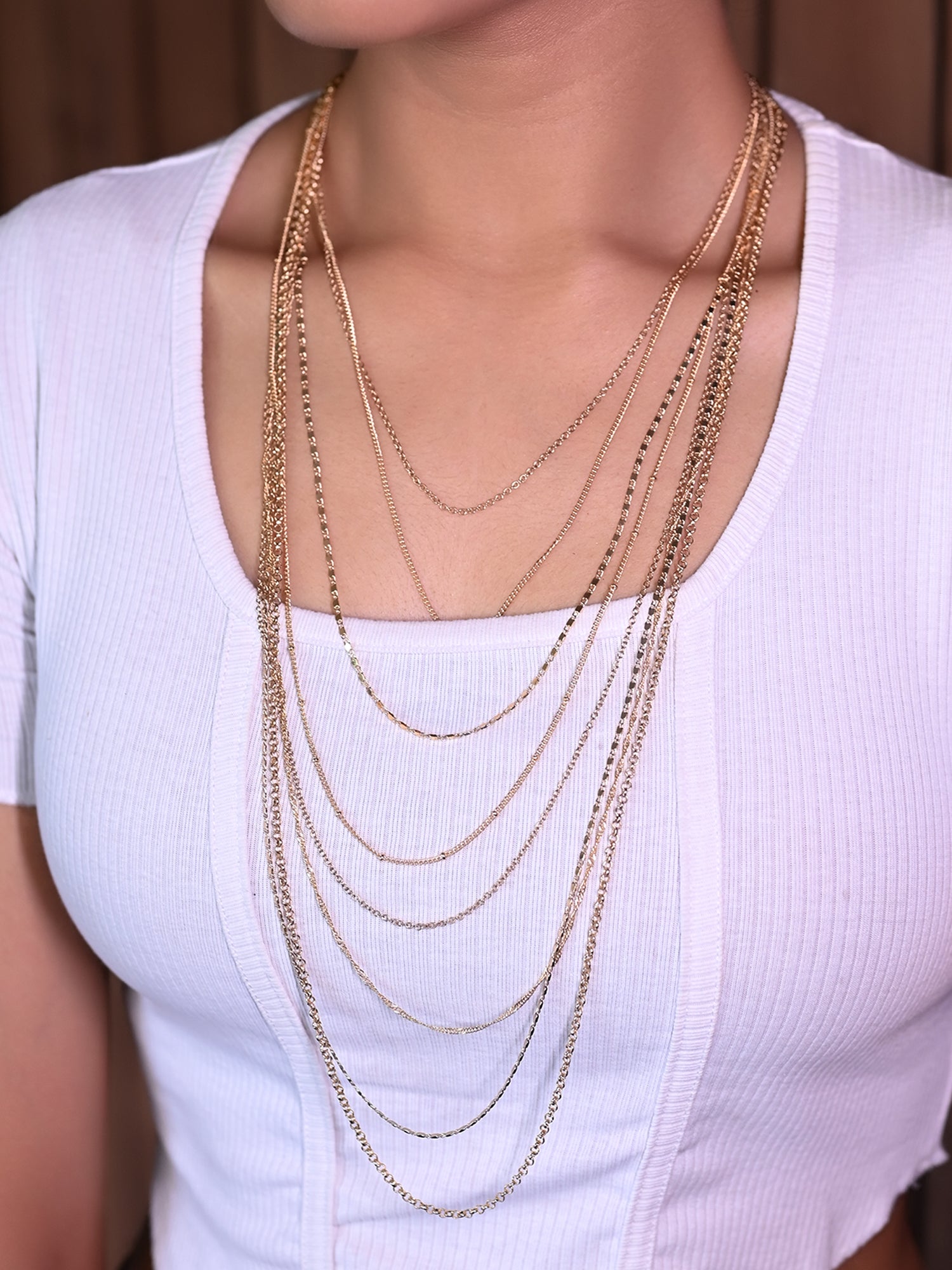 Aiyana Multiple Layered Western Chain - qivii