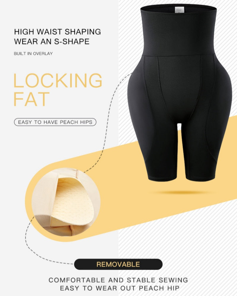 Women's High Waist Tummy-lifting Hip-lifting Shaping Shorts - By Qivii