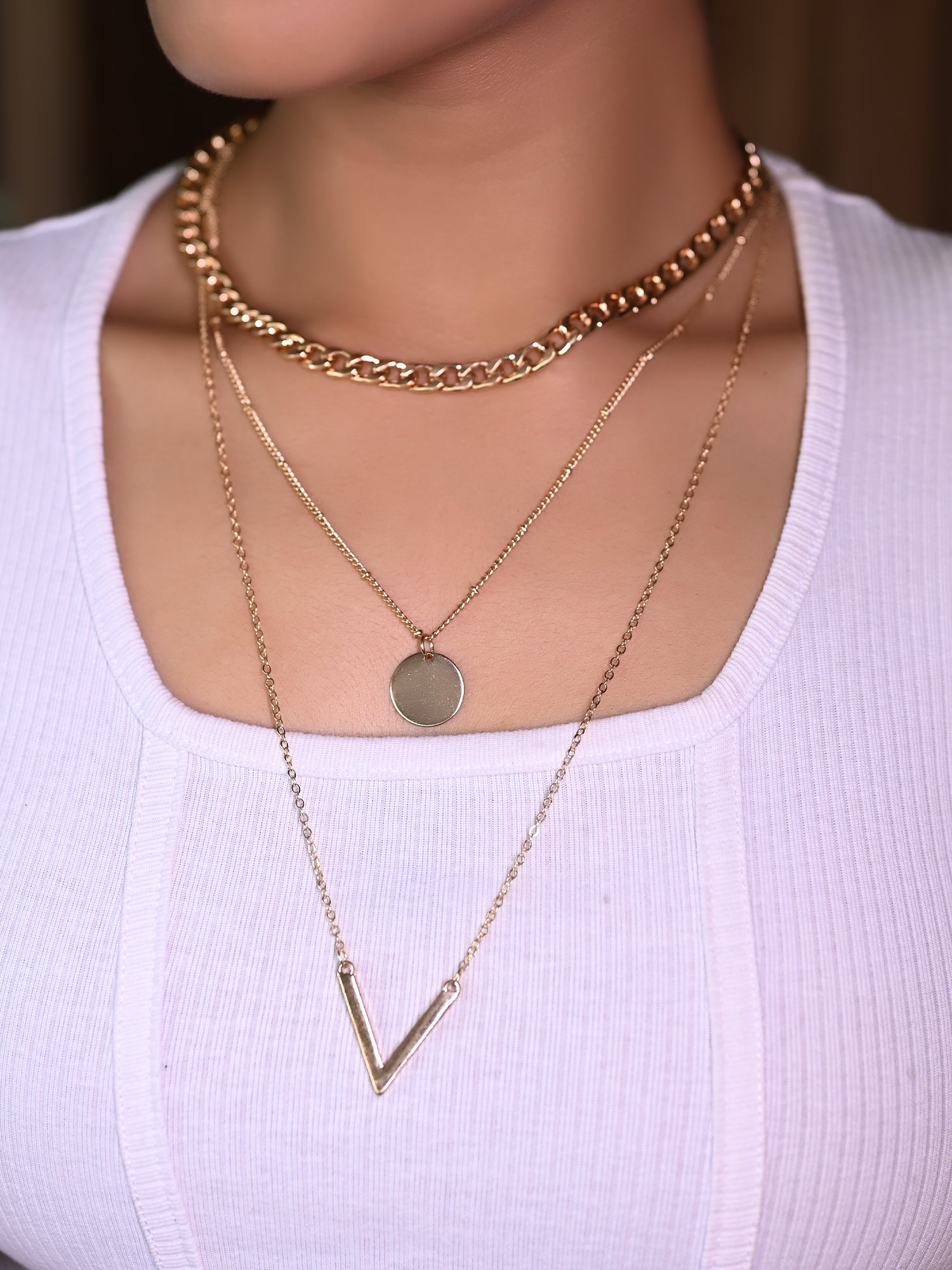 Sara Gold Plated Western Chain - qivii