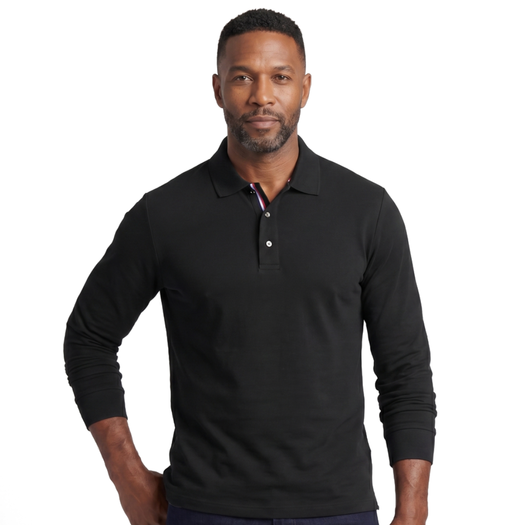 Aaron Long-Sleeve Polo
