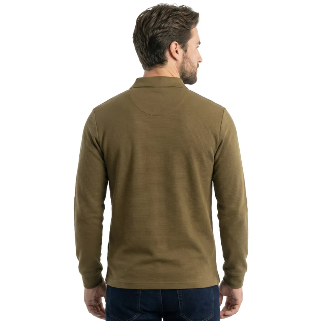 Alister Cotton Quarter-Zip Polo