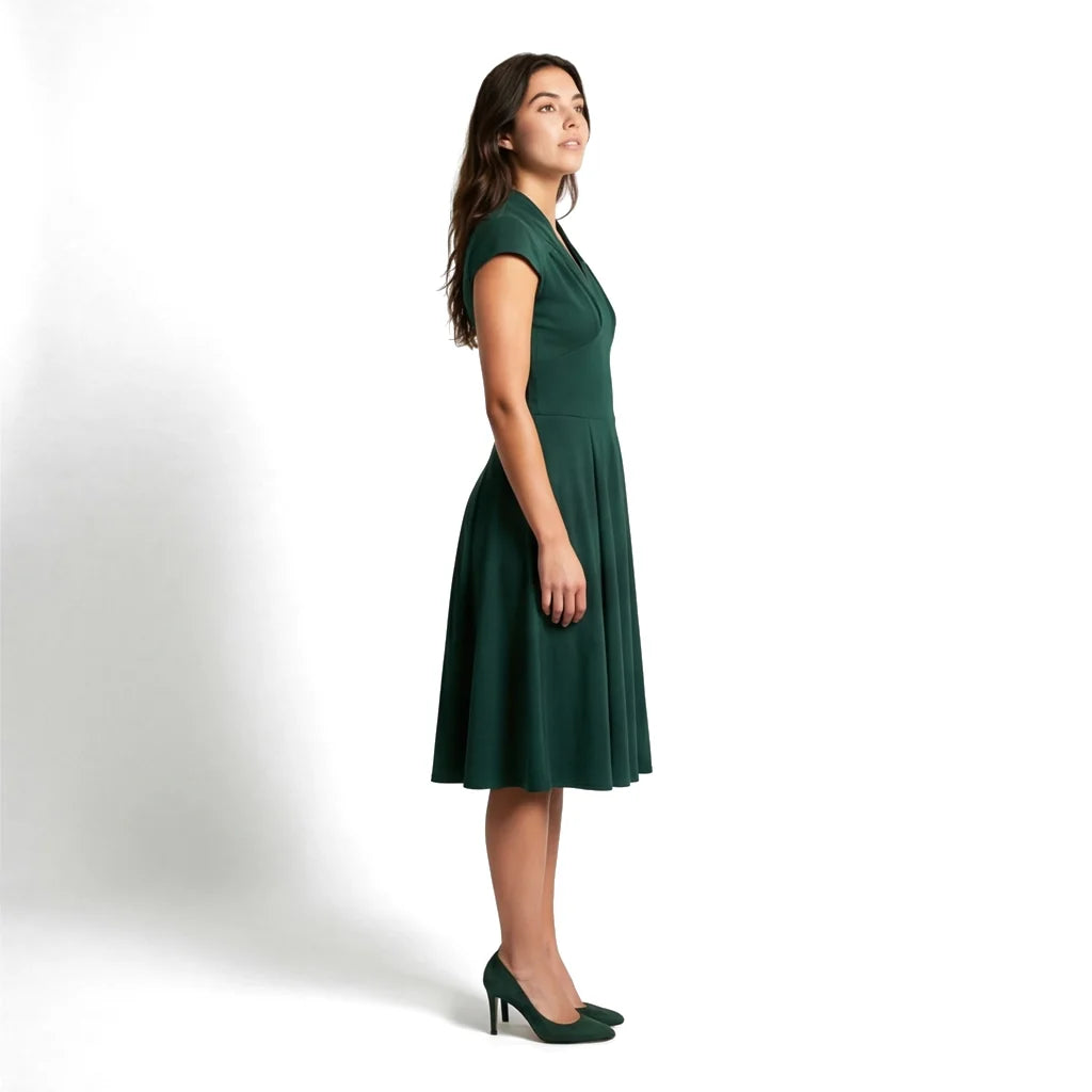 Elowen V-Neck Midi Dress
