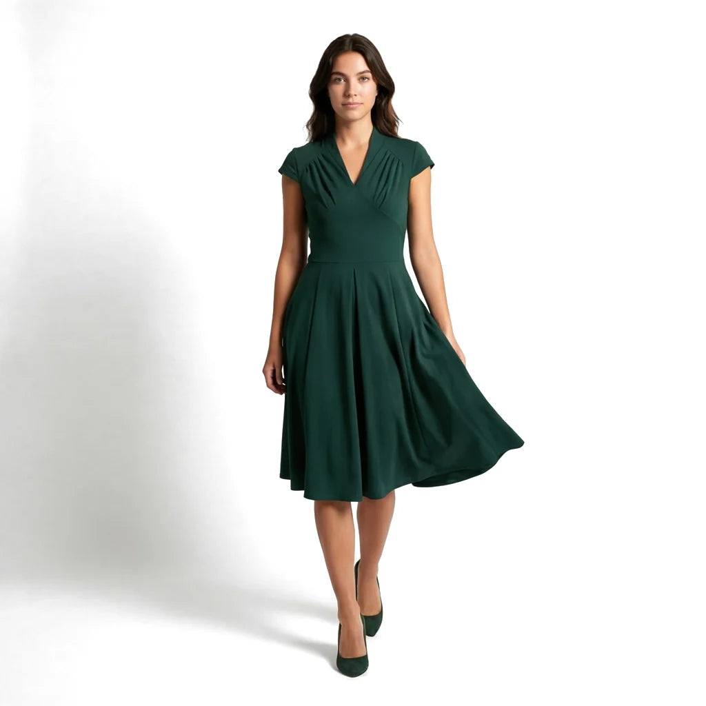 Elowen V-Neck Midi Dress