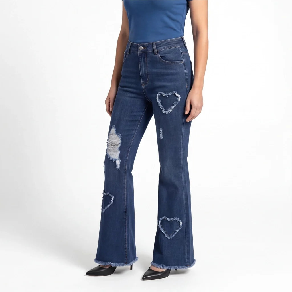 Courtney | Womens High Waisted Flare Jeans