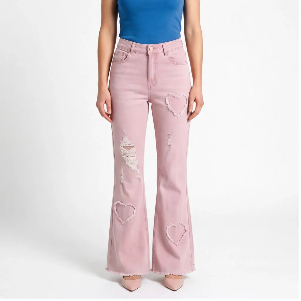 Courtney | Womens High Waisted Flare Jeans