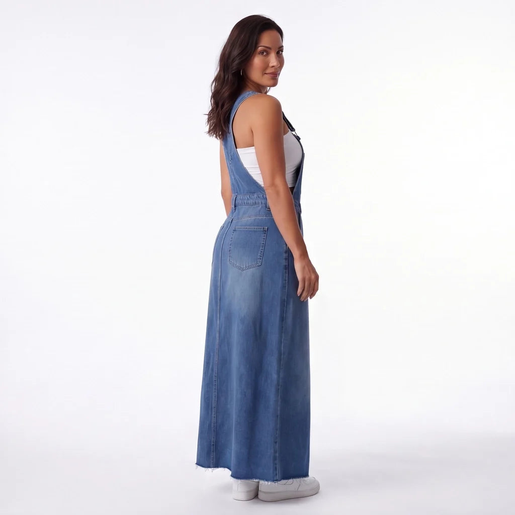 Lucie Denim Pinafore
