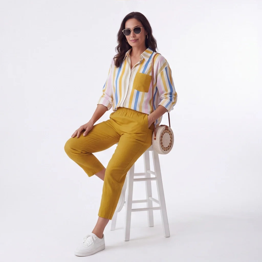 Elinor Stripe Two-Piece Set