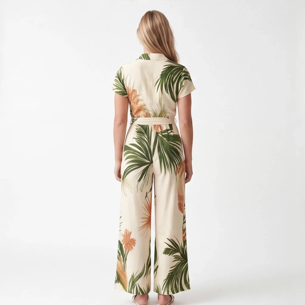 Liyana Palm Jumpsuit