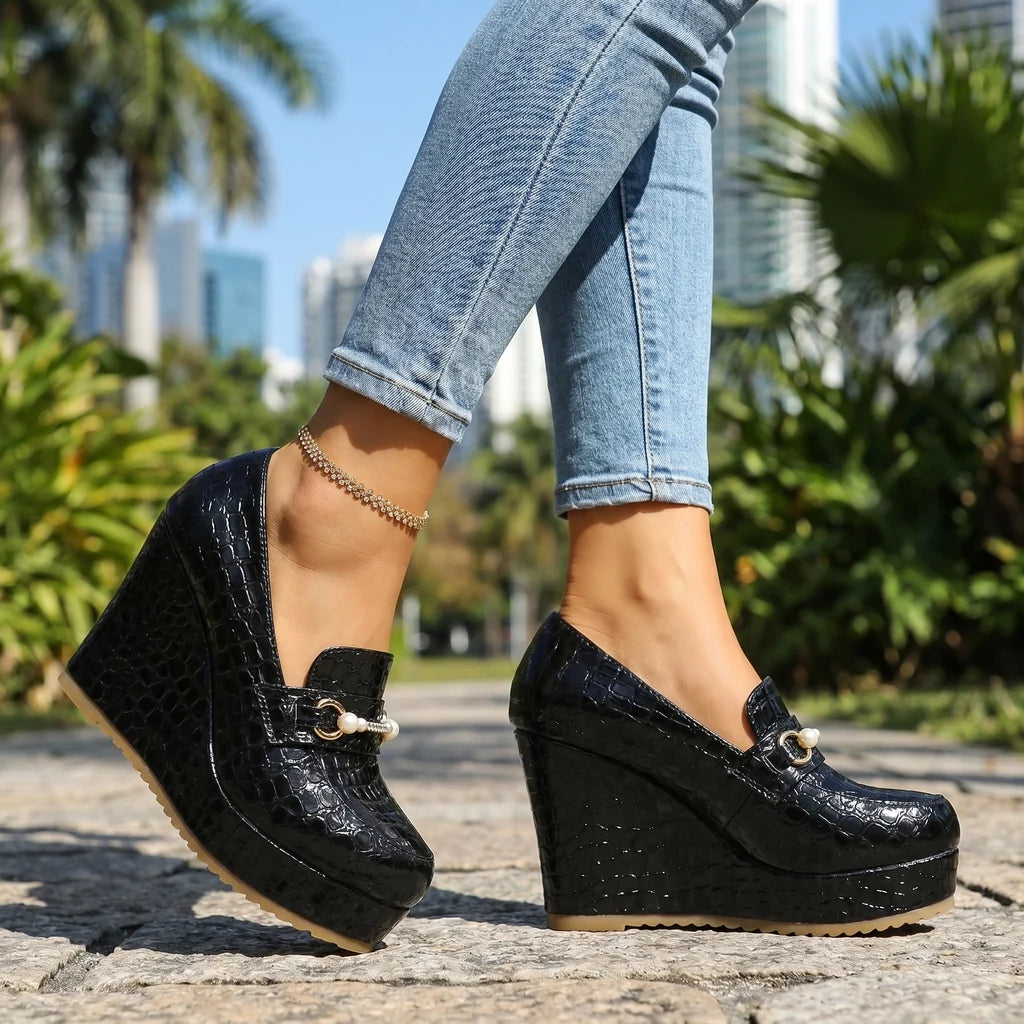 Laila Wedge Loafers