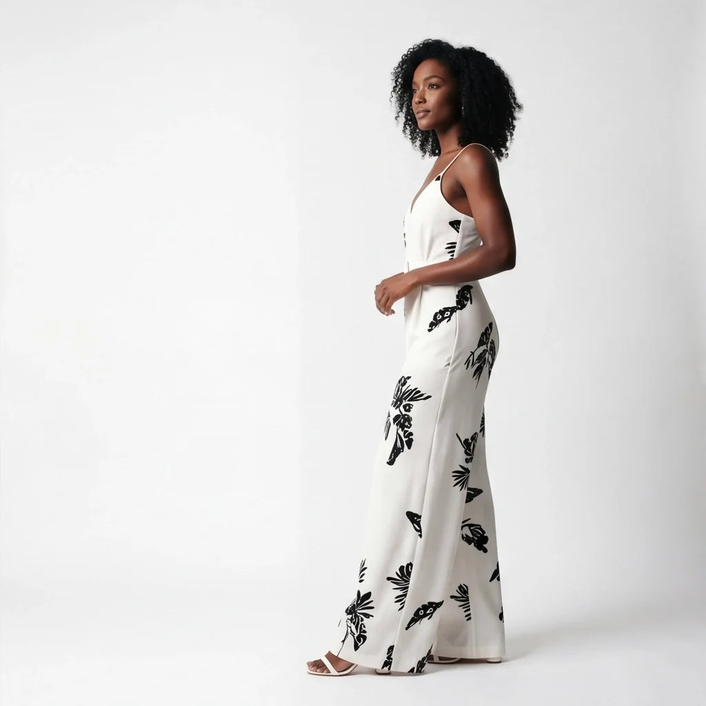 Arden Floral Belted Jumpsuit