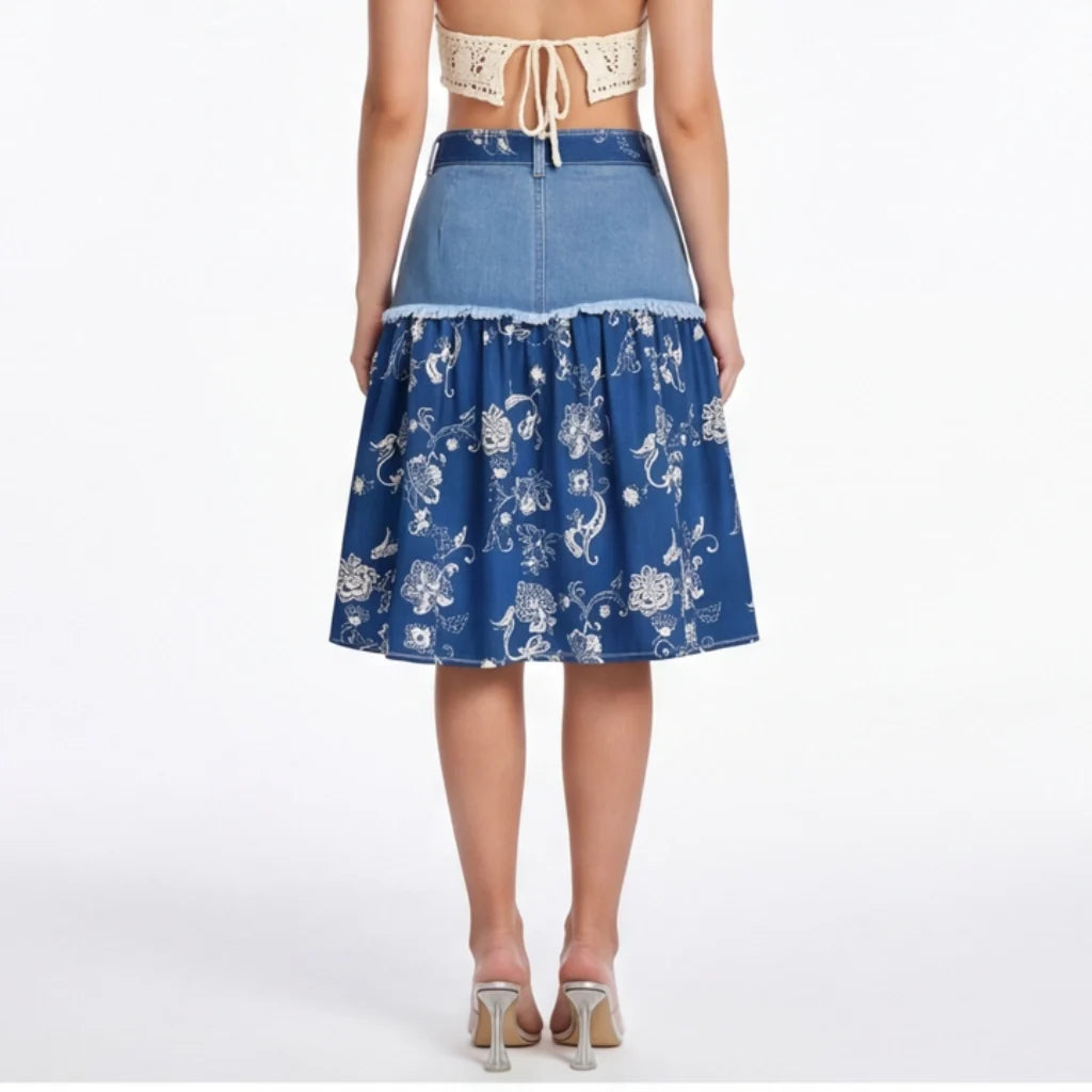 Elena Denim Skirt