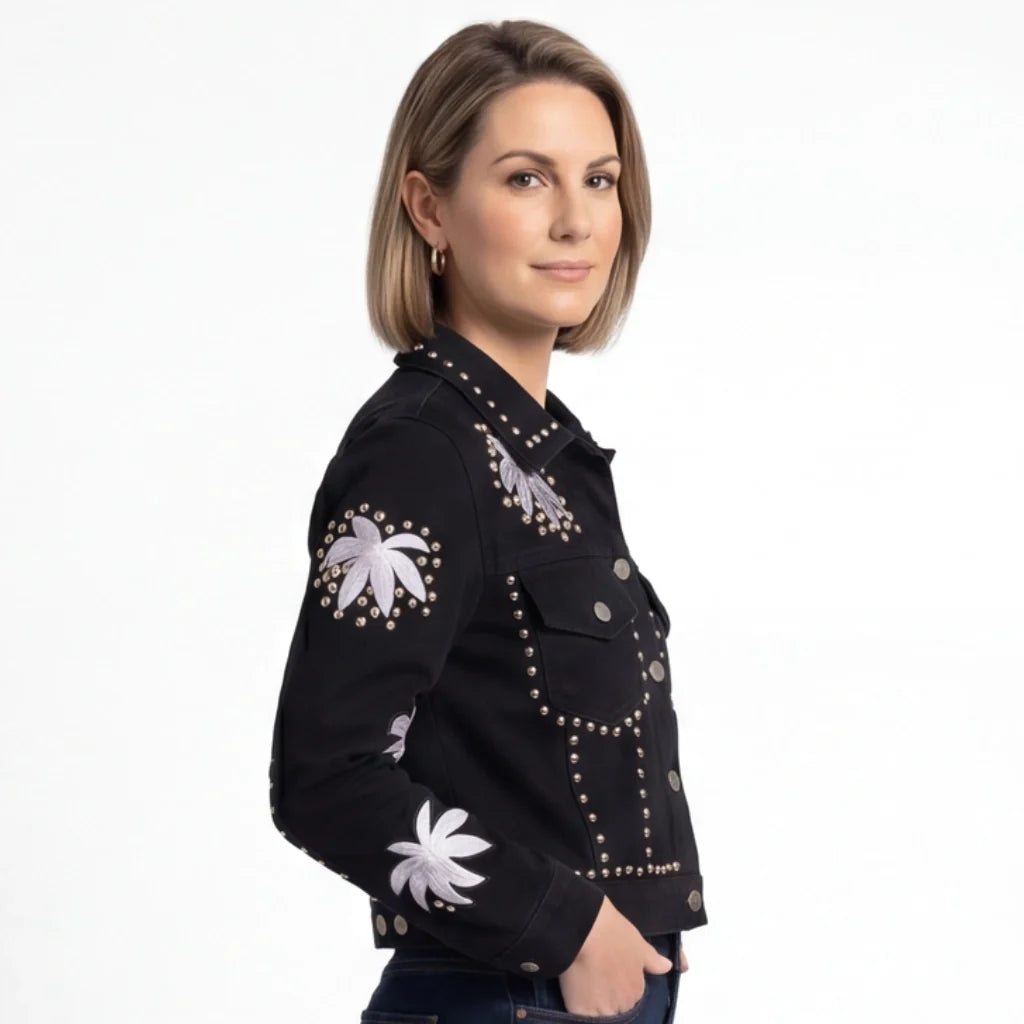 Mildred Cropped Denim Jacket