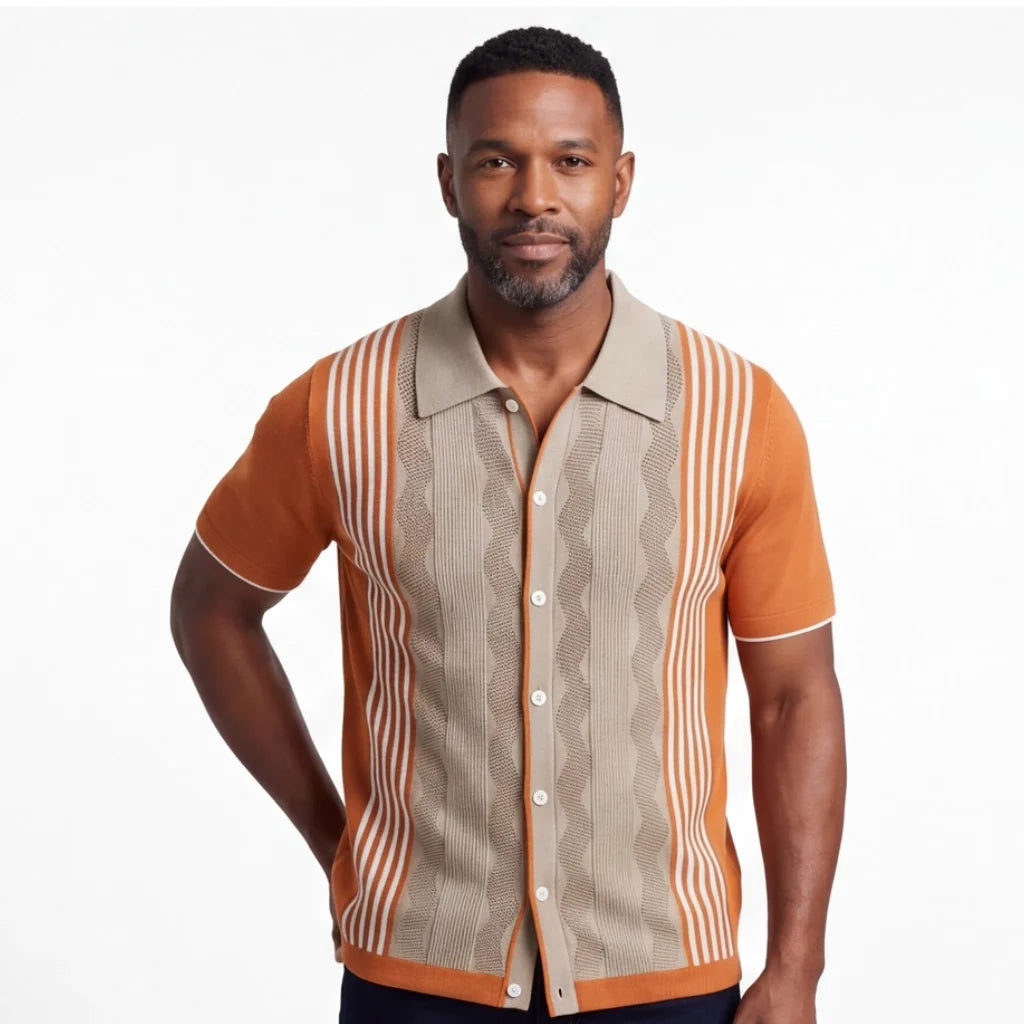 Paul Striped Knit Polo