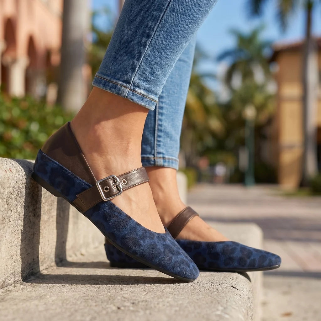 Gallagher Leopard Mary Janes