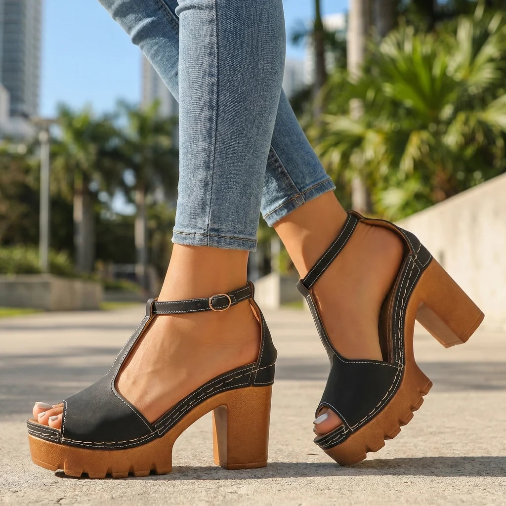 Scarlet Platform Sandals