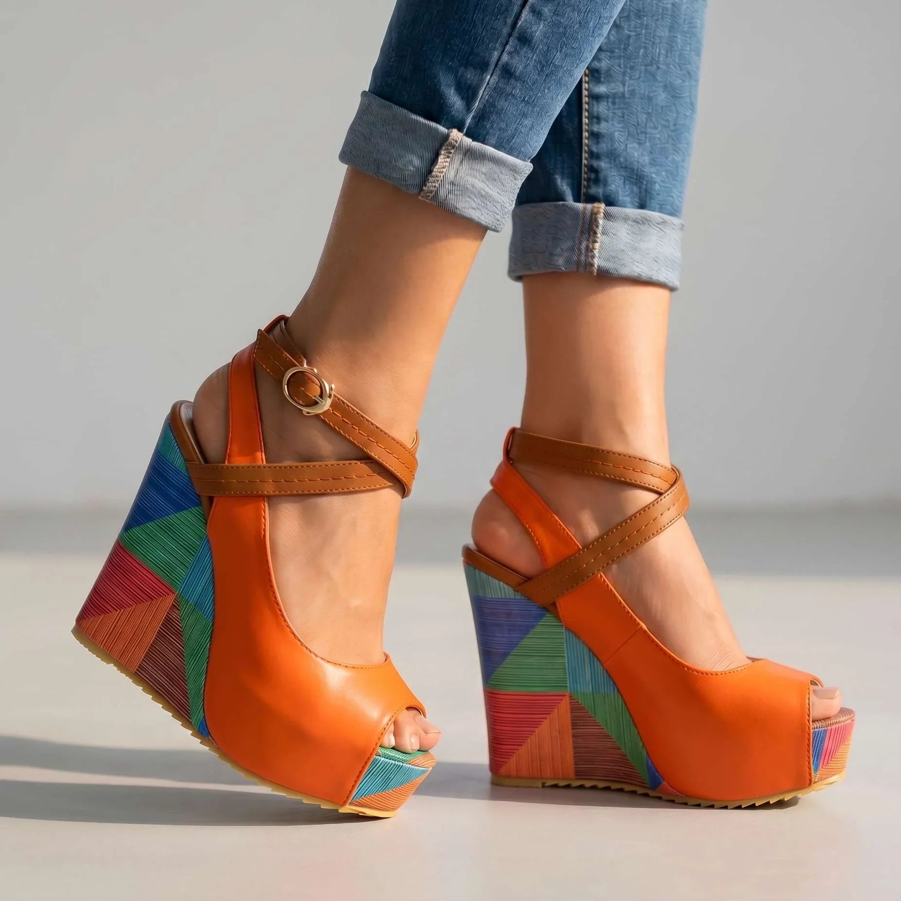 Abby Wedge Sandals