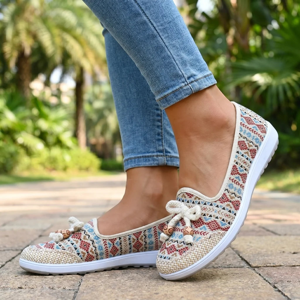 Enya Embroidered Flats