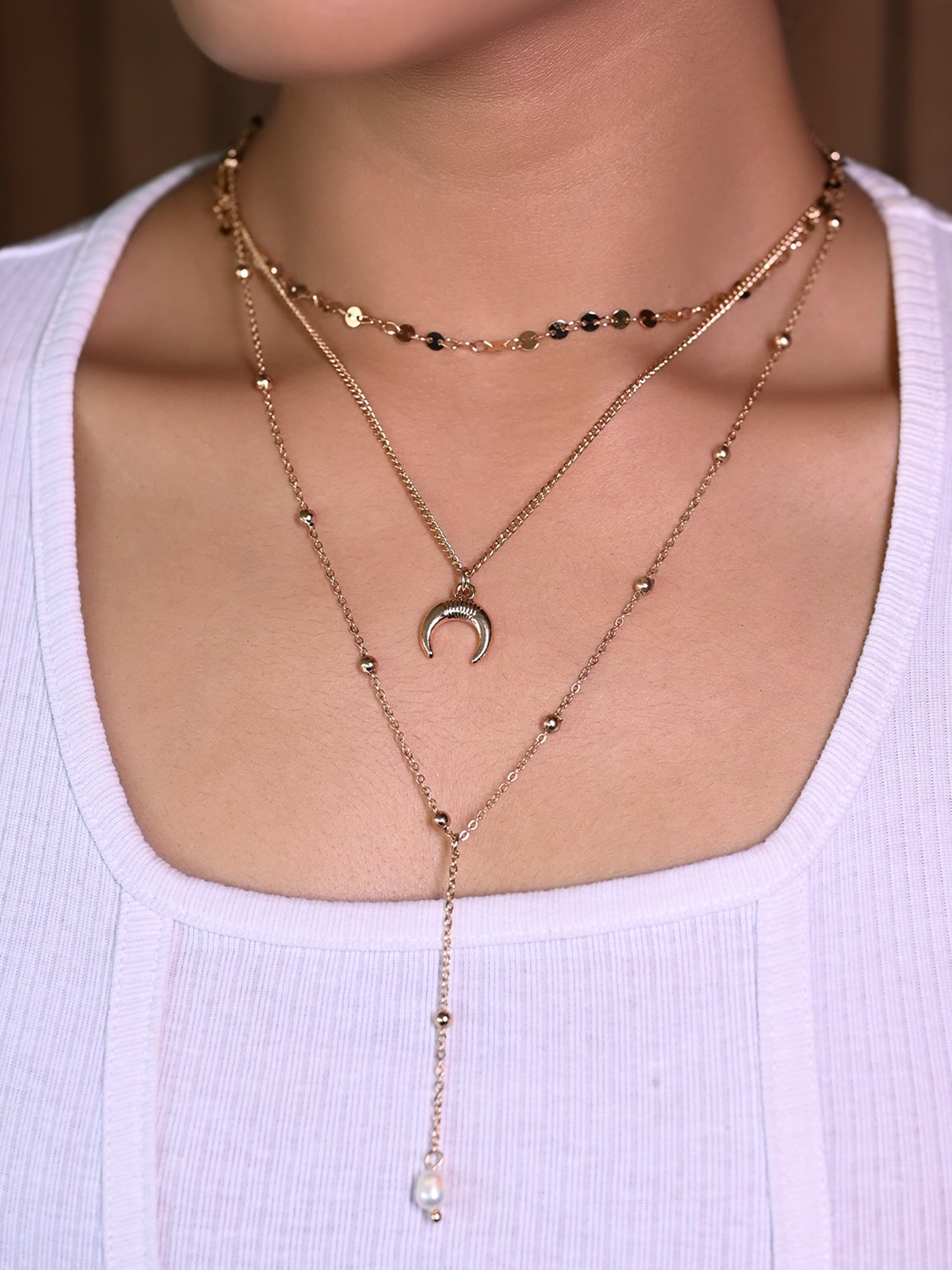 Avni Stylish Moon Chain - qivii