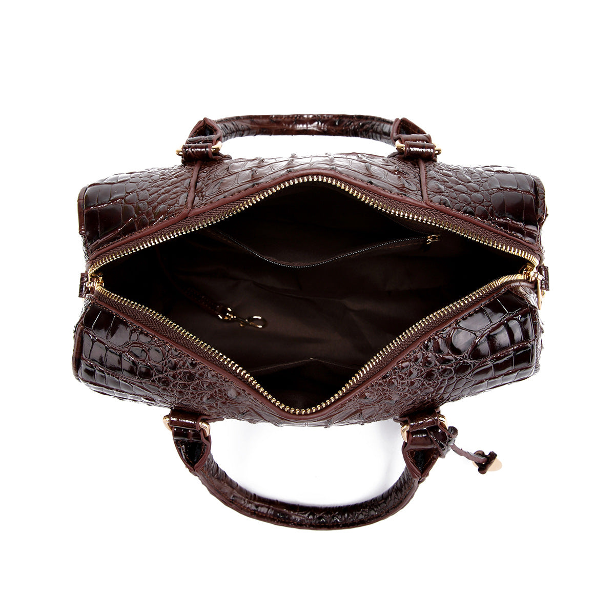 Women's Vintage Crocodile-Embossed Crossbody Bag – Travel-Ready Underarm Handbag