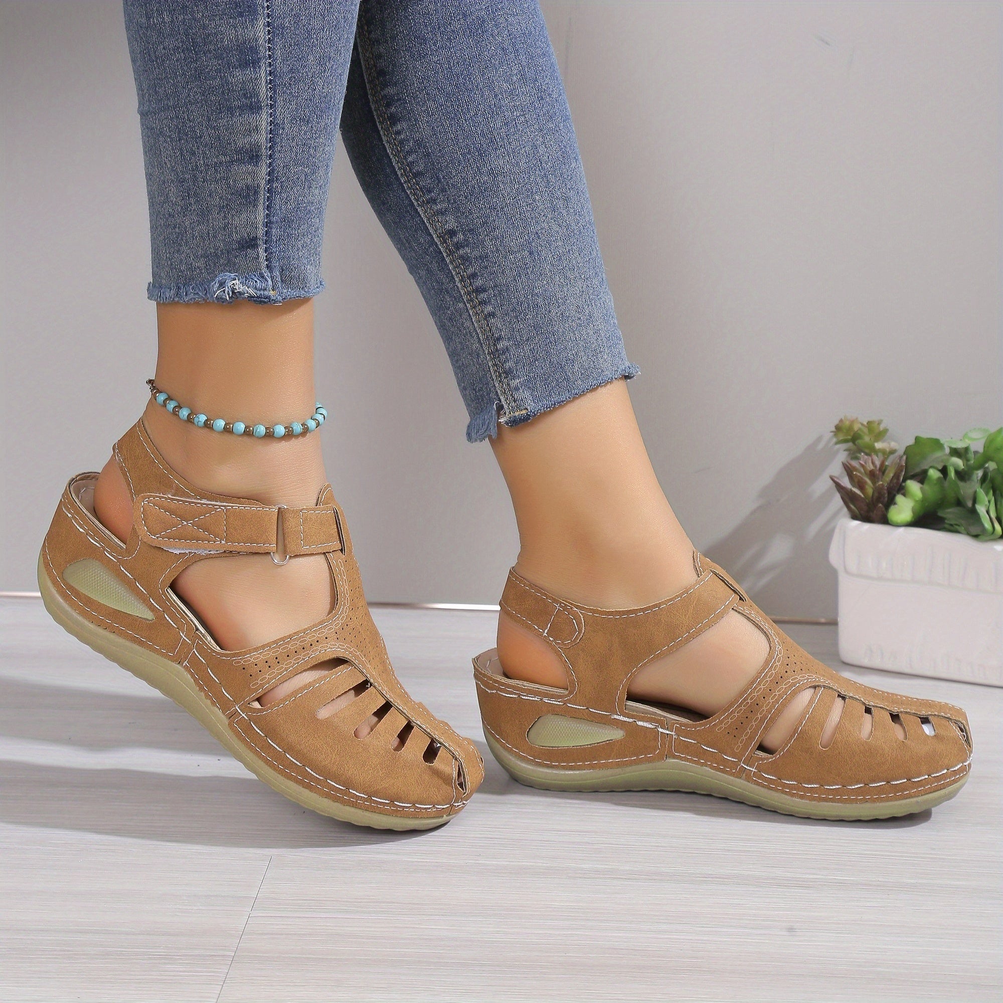 Leni – Komfort Sandalen mit sanfter Erhöhung - By Qivii