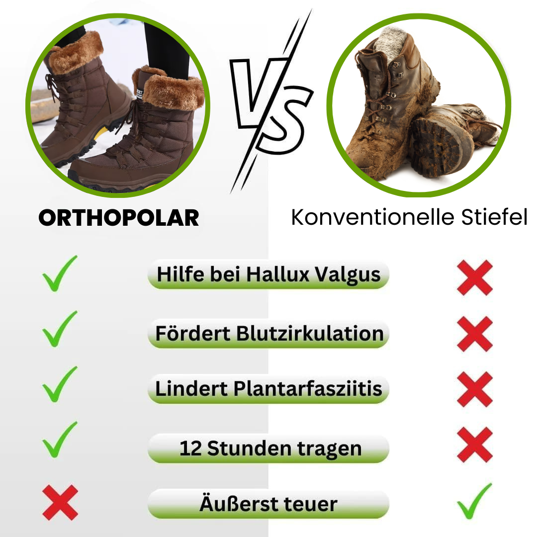 OrthoPolar - Schmerzlindernde, wasserdichte, isolierte Stiefel für Herbst und Winter - By Qivii