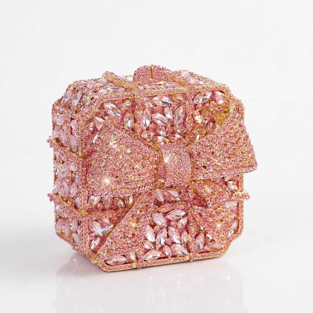 Wrapped in Love Crystal Clutch - By Qivii