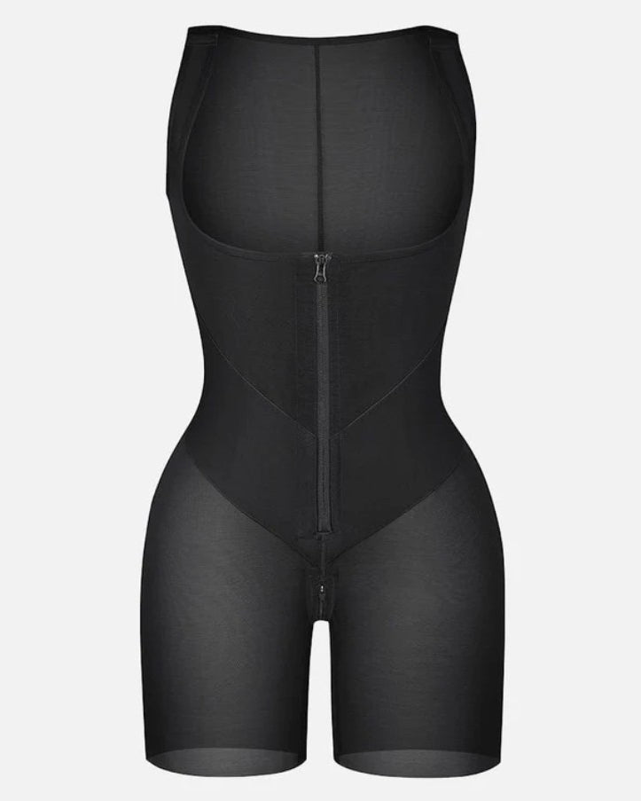 Fajas Colombianas Front Zipper Open Bust Full Body Shaper