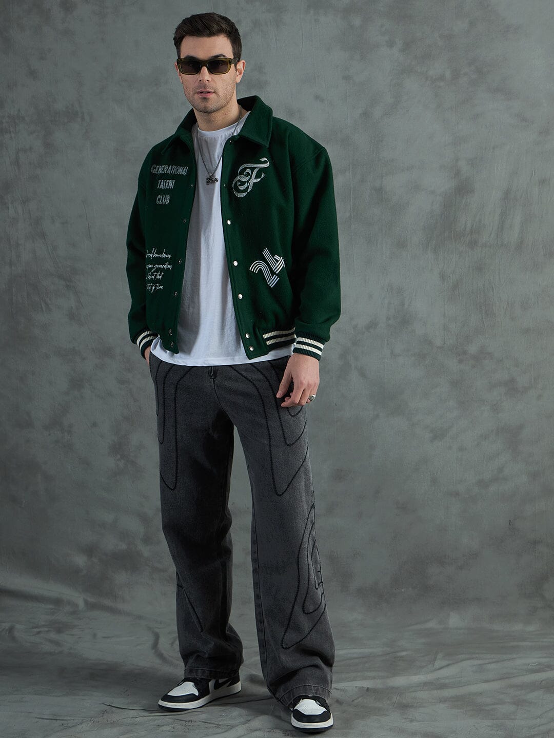 Green Generational Talent Varsity Jacket
