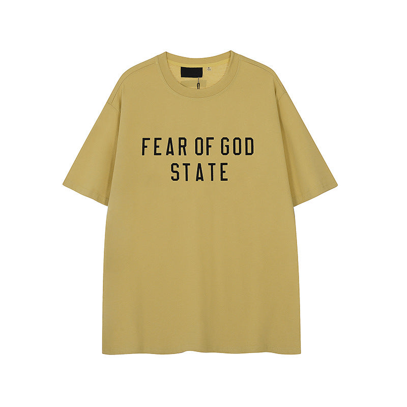 FW24 STATE T-Shirt / Shorts / Set - Yellow - By Qivii