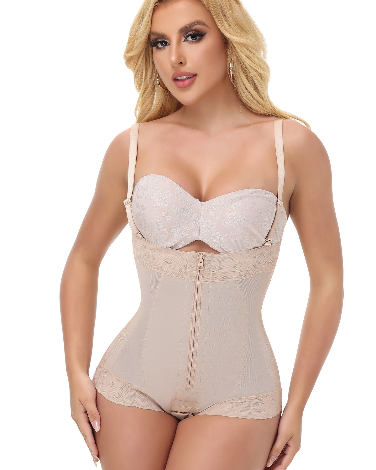 Shapshe® Open Bust Firm Control Fajas Colombianas Butt Lifting Shapewear Bodysuit