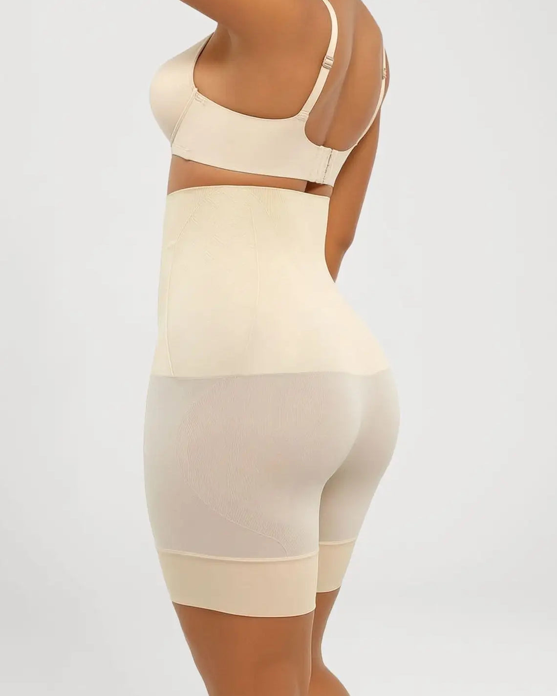 High Waist Wide Waistband Tummy Control Shaping Shorts Seamless Butt Lifter Thigh Shaper