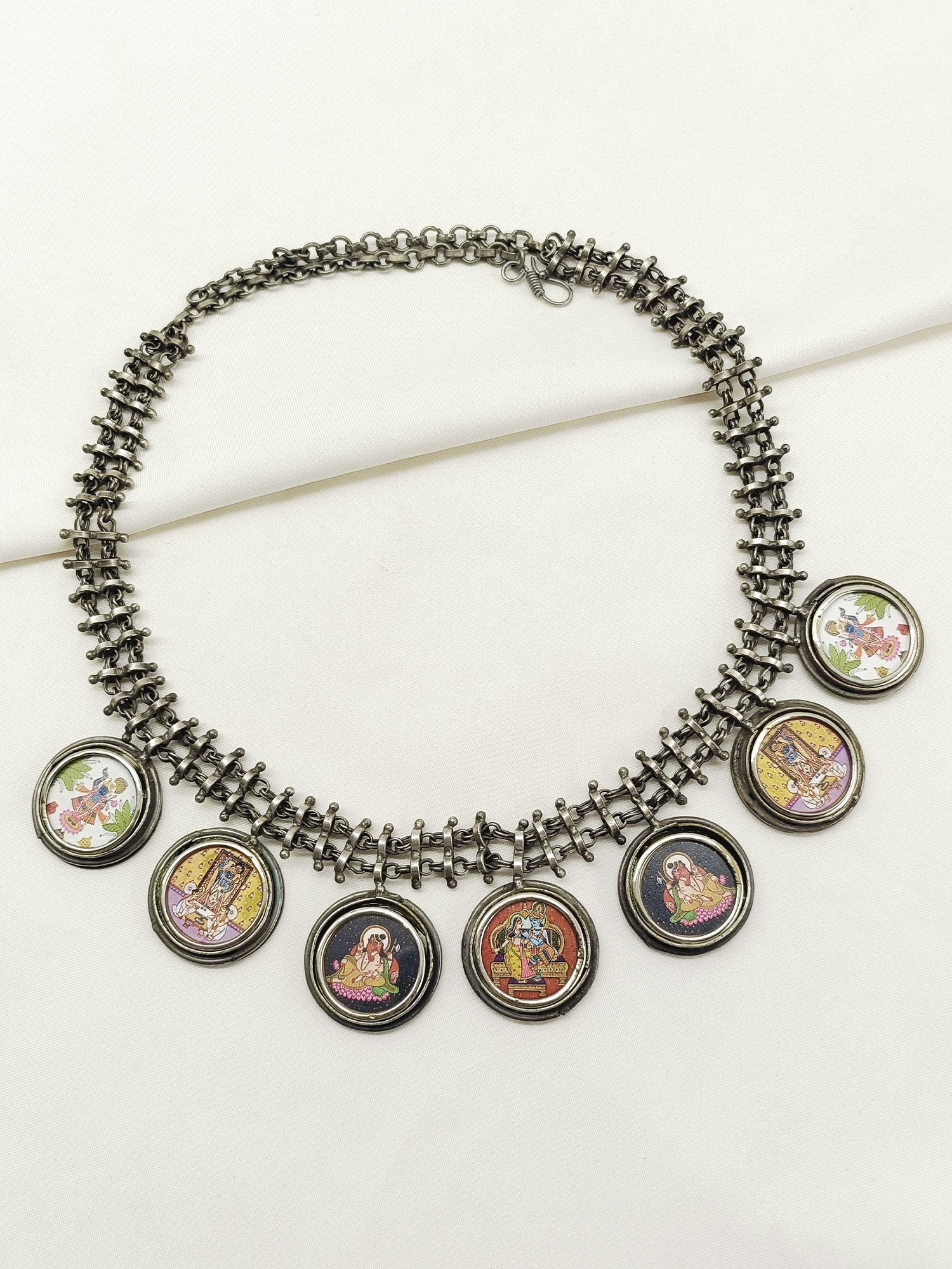 Oshma Multi Colour Oxidized Neckpiece