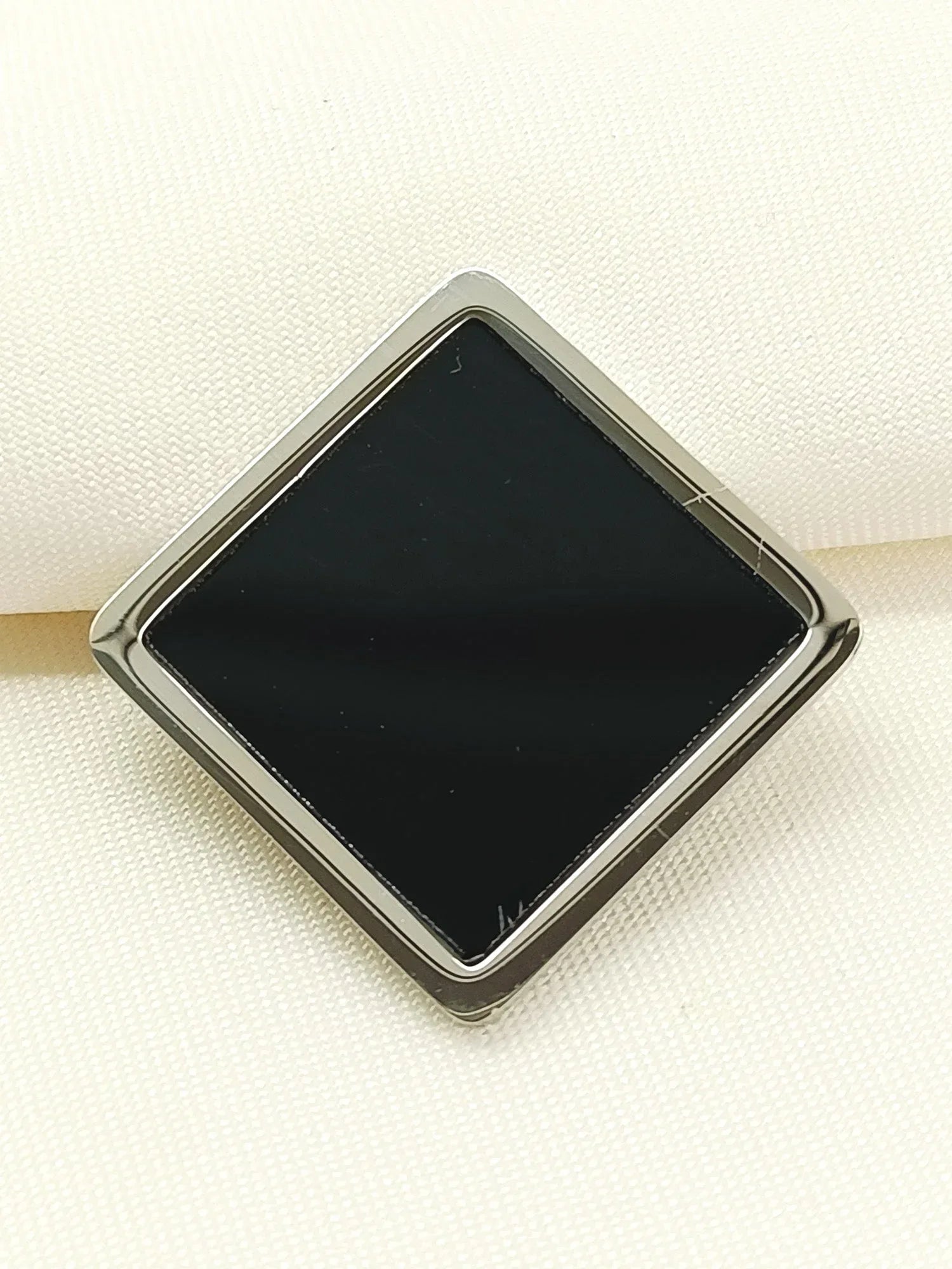 Karma Silver Men's Brooch